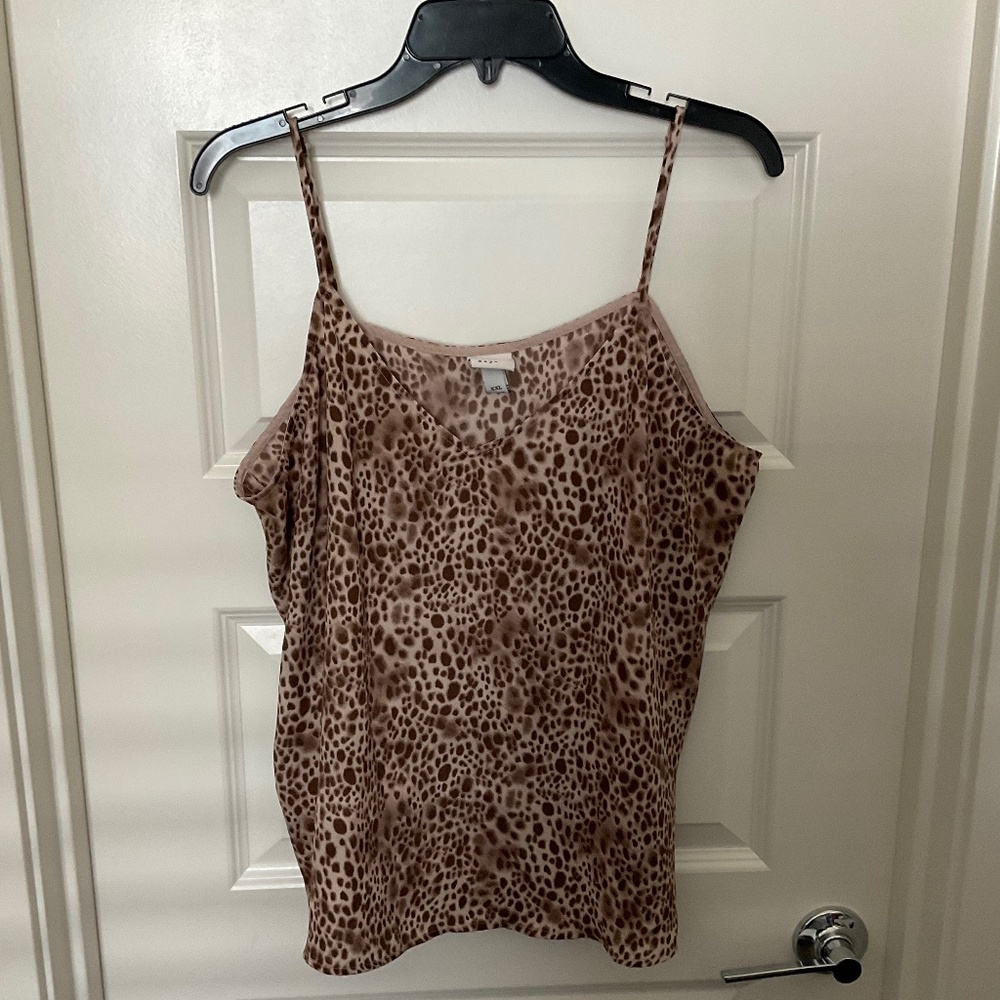 A New Day Leopard Print Adjustable Strap Cami‎ - Size XXL